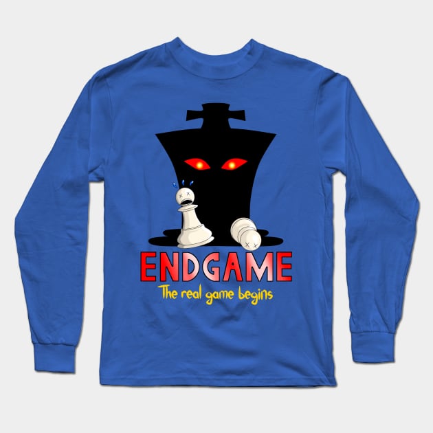 Chess Endgame Long Sleeve T-Shirt by BadassChess